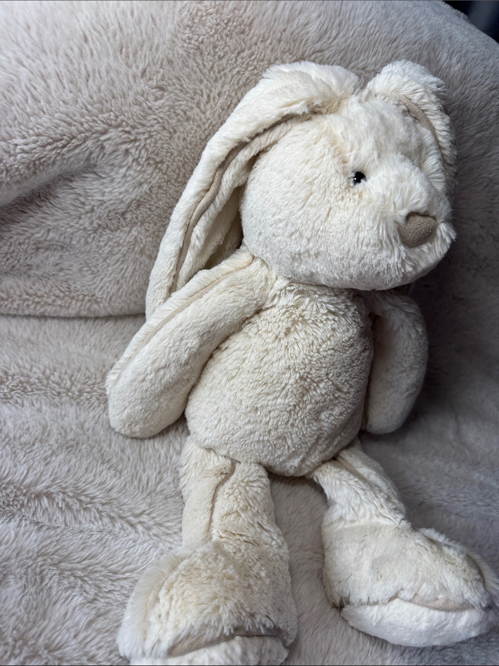 Jellycat Bashful Cream Piper Bunny Rabbit Plush Stuffed Animal Medium - Picture 4 of 10